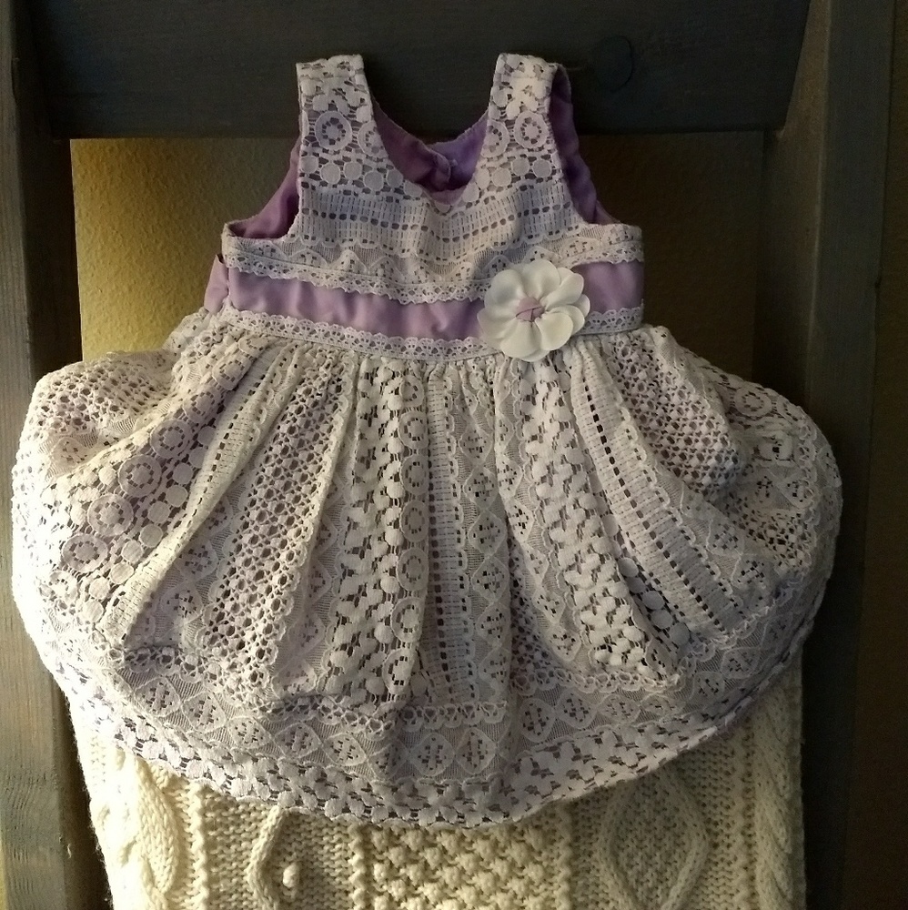 Jona Michelle Purple Lace Dress